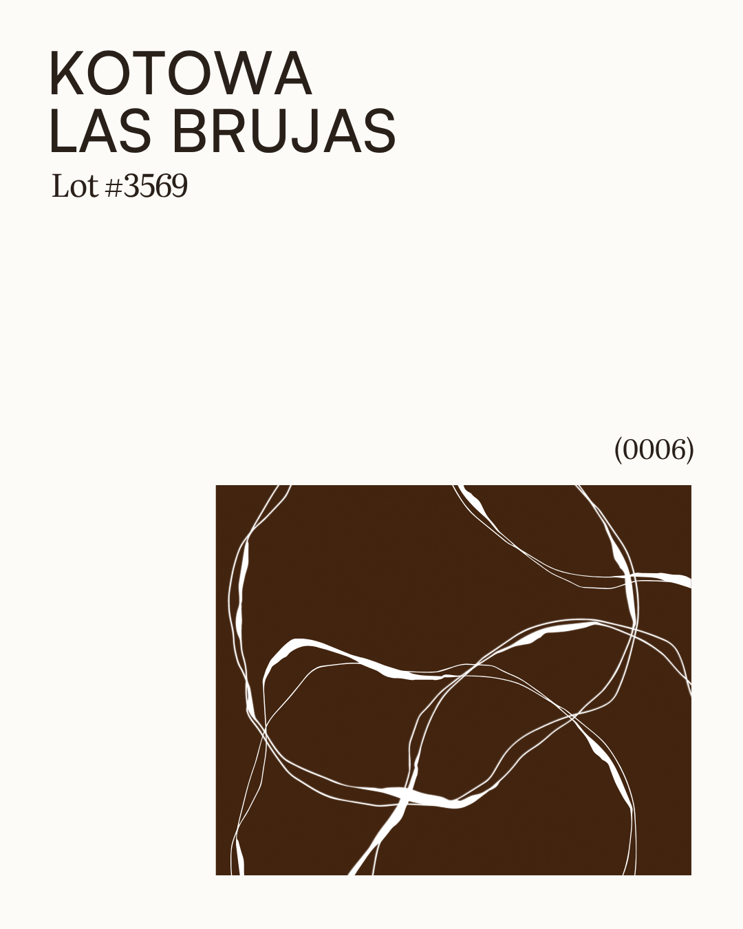 Kotowa Las Brujas Wush Wush Natural Lot #3569